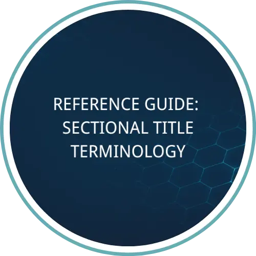 Sectional Title Terminology