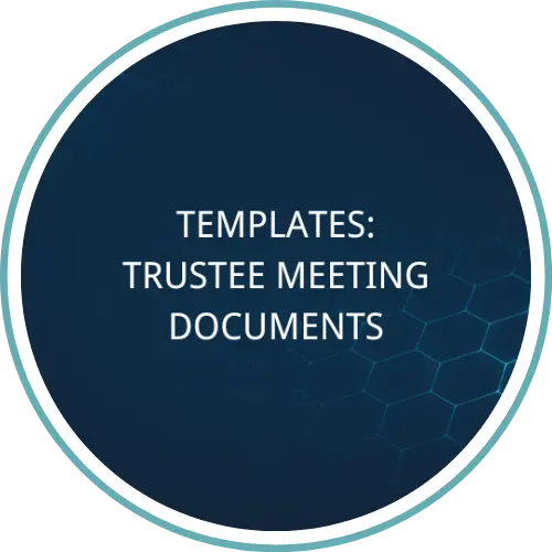 Trustee Meeting Documents Templates